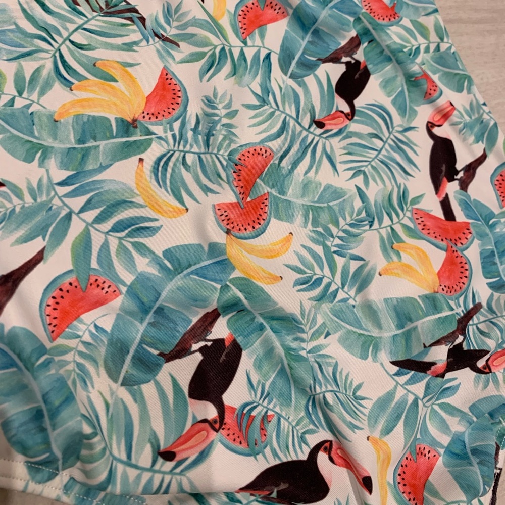 Girls Seafolly TuttiFrutti Toucan one piece swimsuit Size 7
